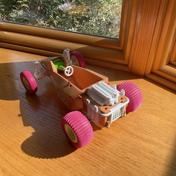 Vintage Mattel Barbie Dune Buggy Toy Car Pink Wheels & Stickers Imaginative Play - Picture 4 of 7